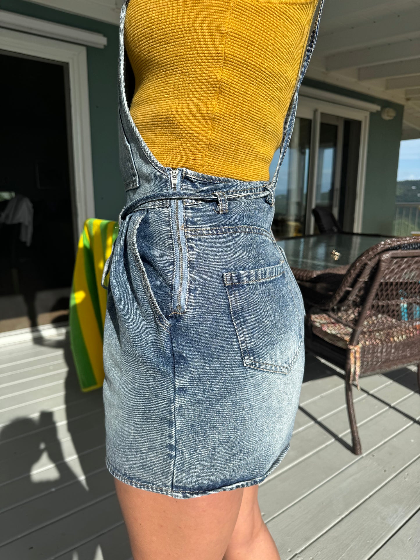 Macie Pleated Short Coveralls