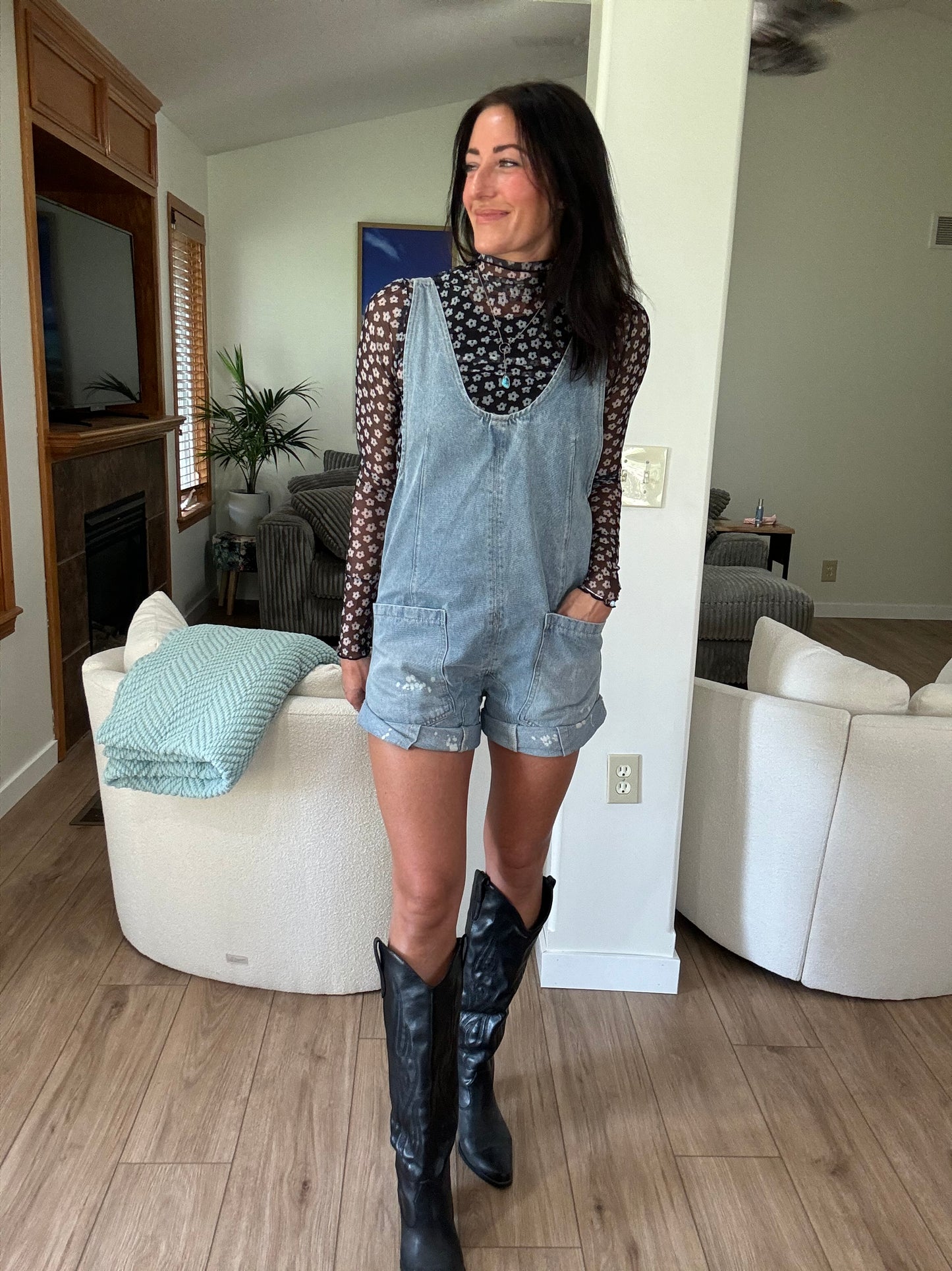 Sheer Daisy Top