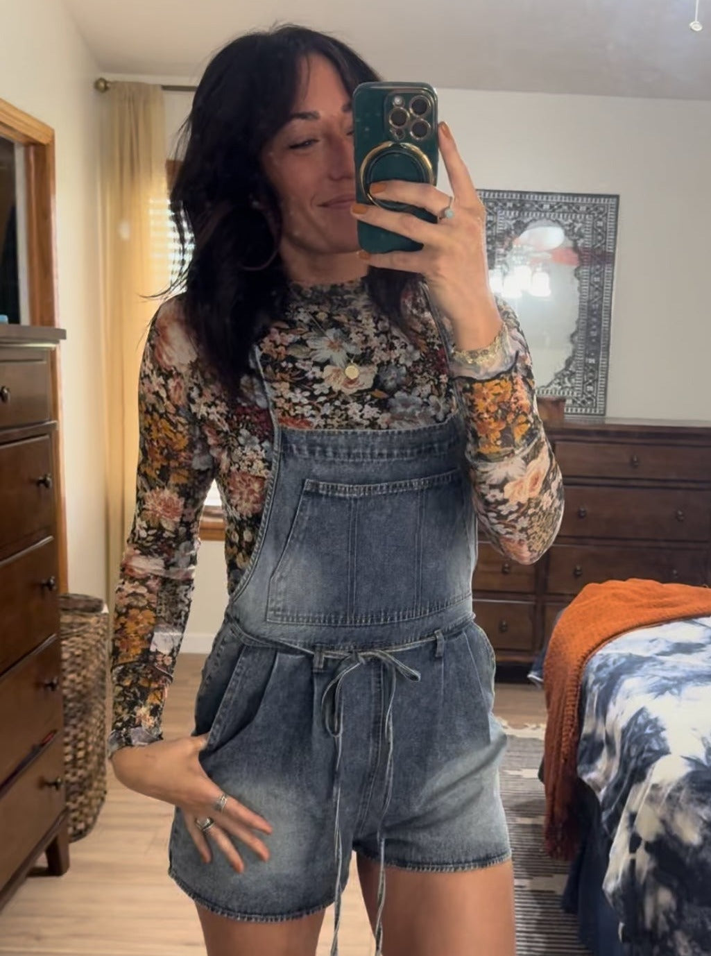 Macie Pleated Short Coveralls