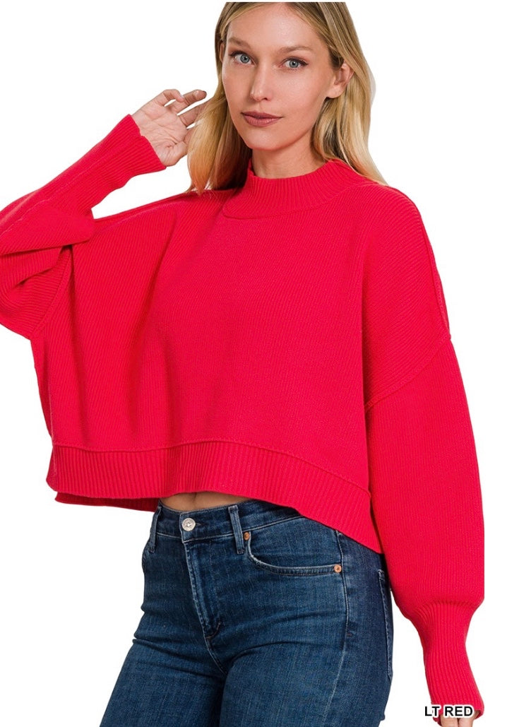Oversized Crop Sweater