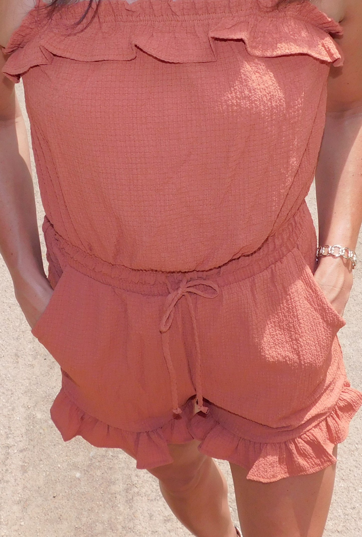 Sunset Romper - Rust