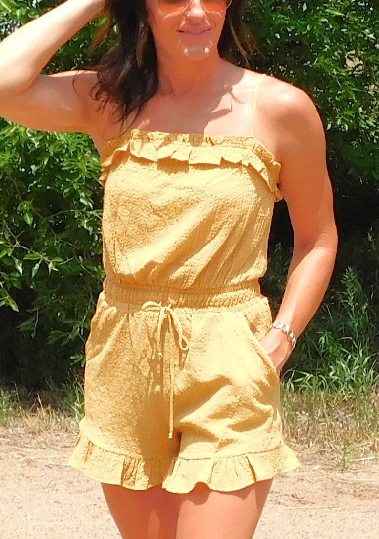 Sunset Romper - Mustard