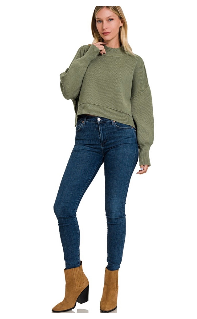 Oversized Crop Sweater