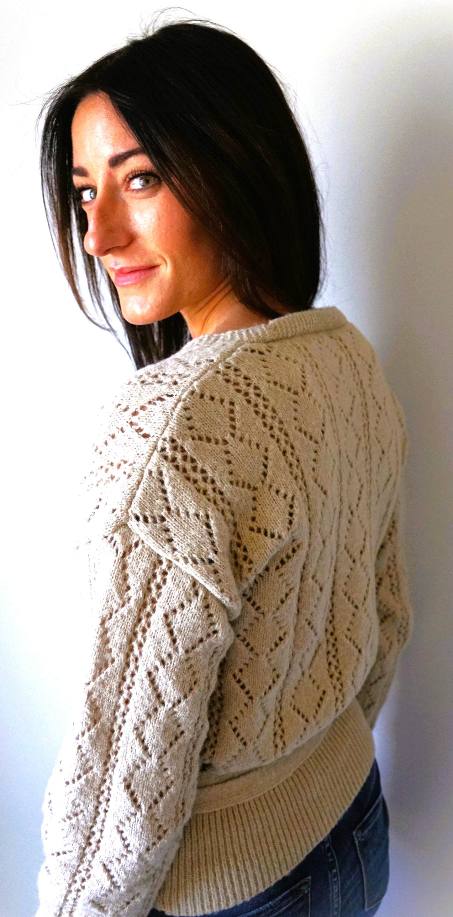 Taupe Wrap Sweater