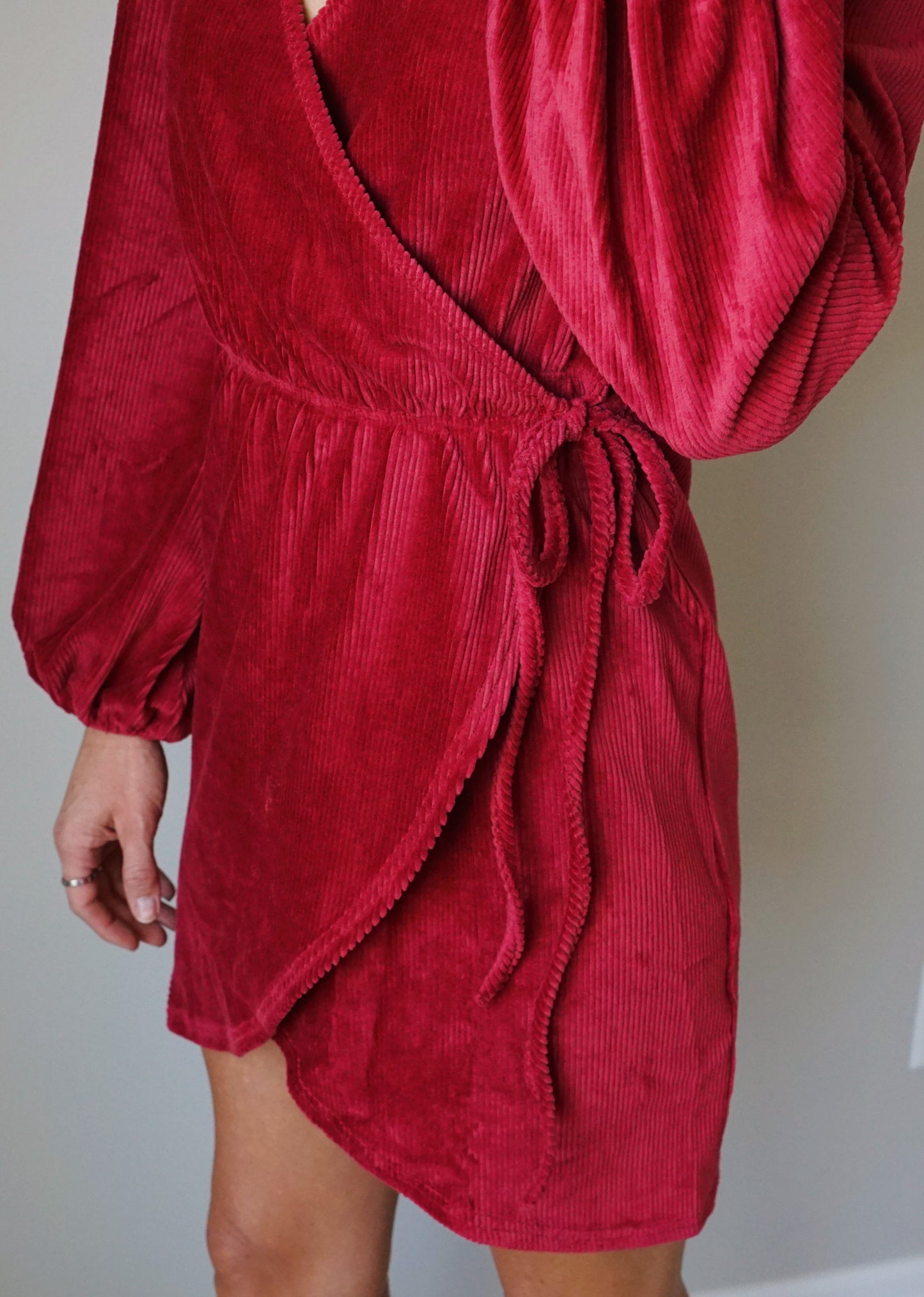 Ruby Corduroy Wrap Dress