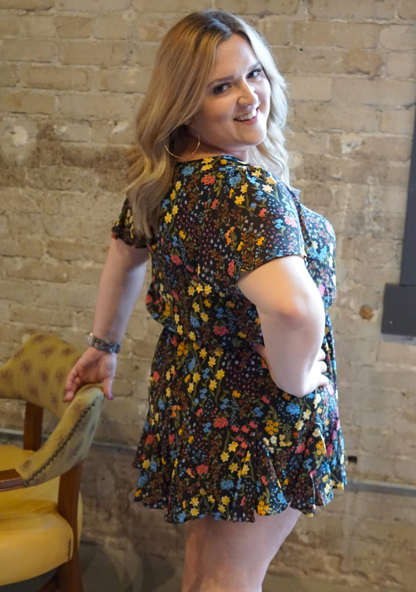 Floral Countryside Romper XS-3X