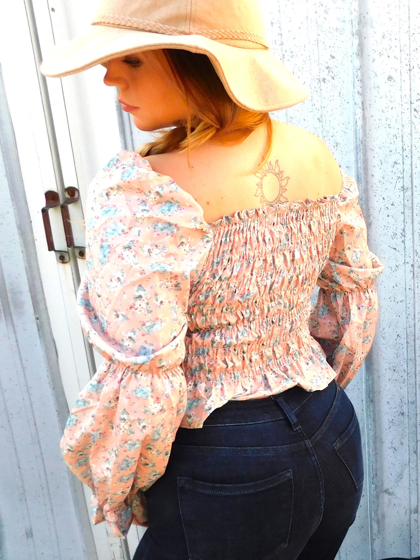 Floral Ruched Top