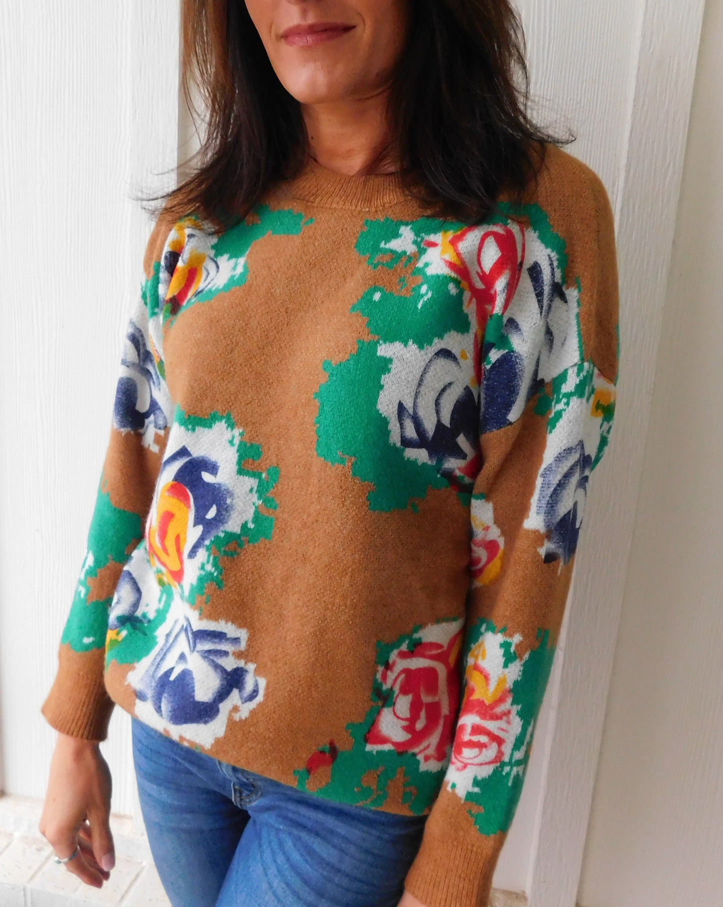 Camel Miss Me Sweater