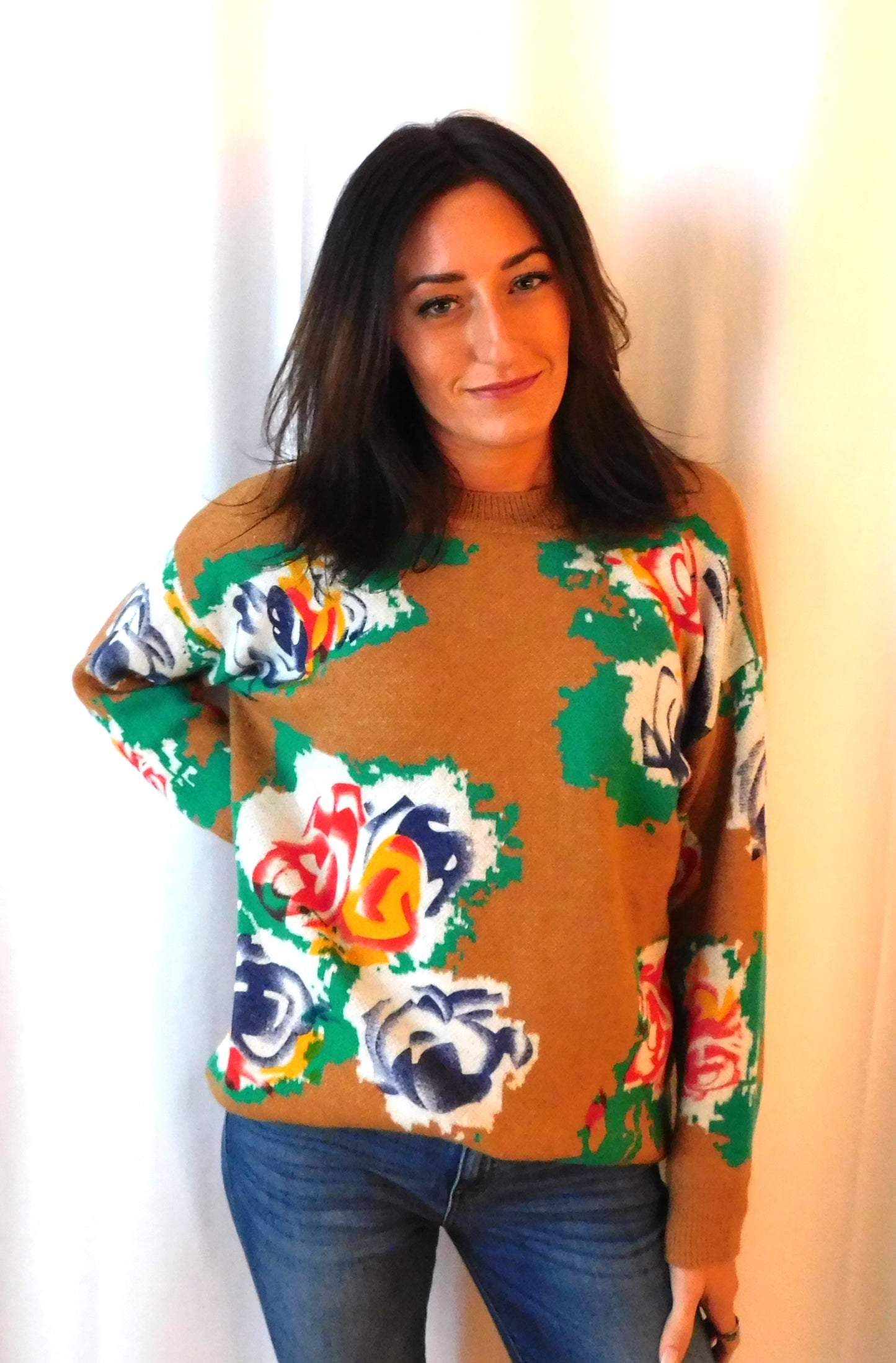 Camel Miss Me Sweater