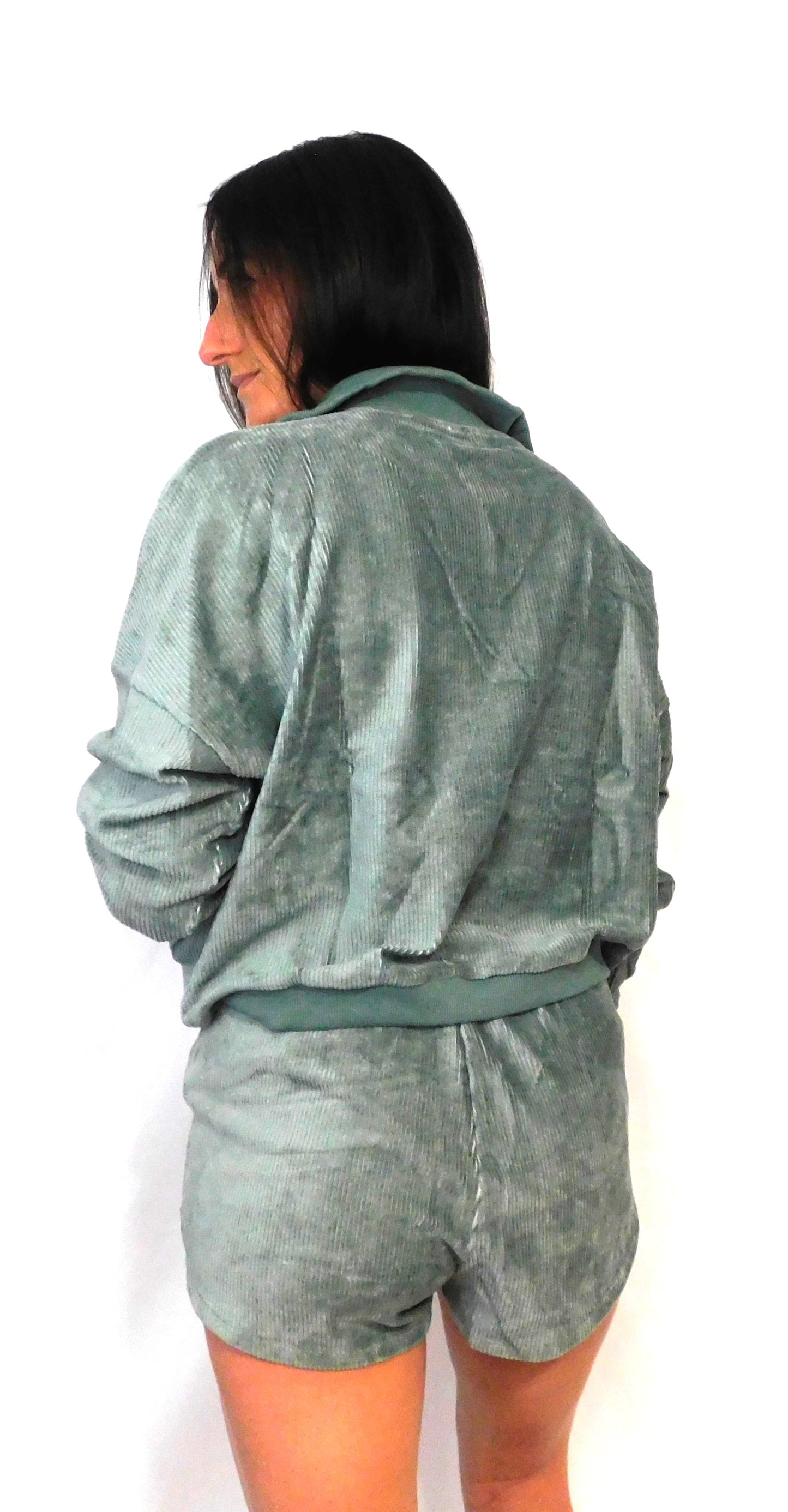 Sage Corduroy Pull-Over Set