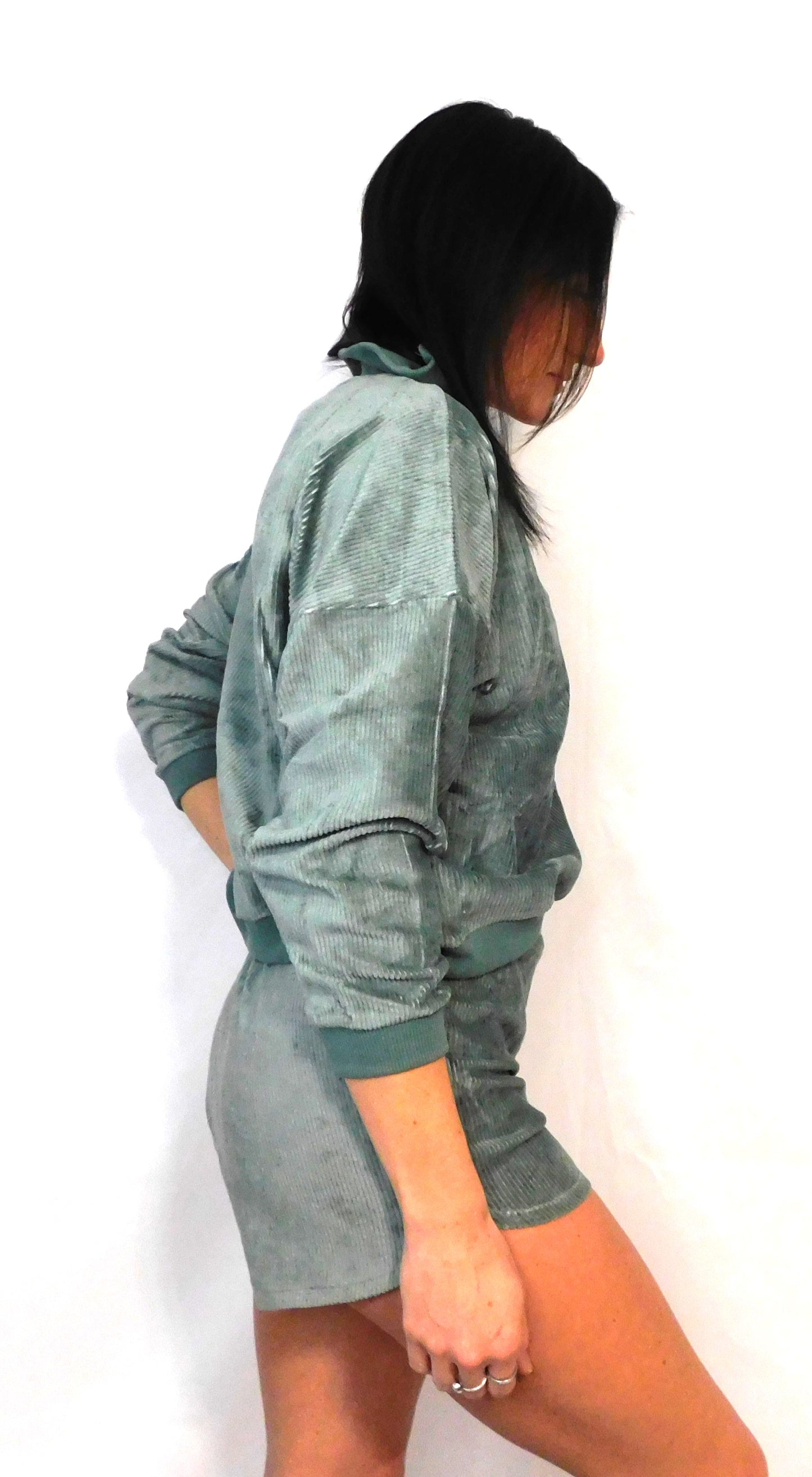 Sage Corduroy Pull-Over Set