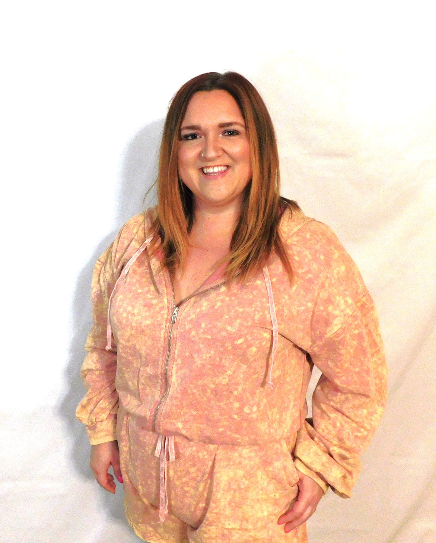Washed Terry Romper S-3X
