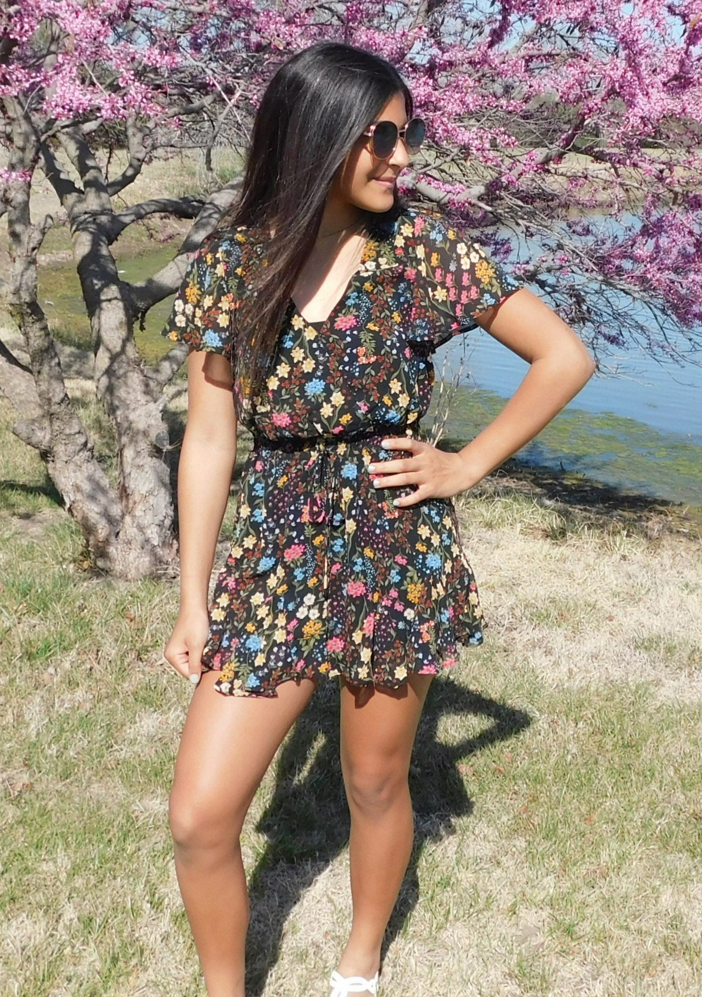 Floral Countryside Romper XS-3X