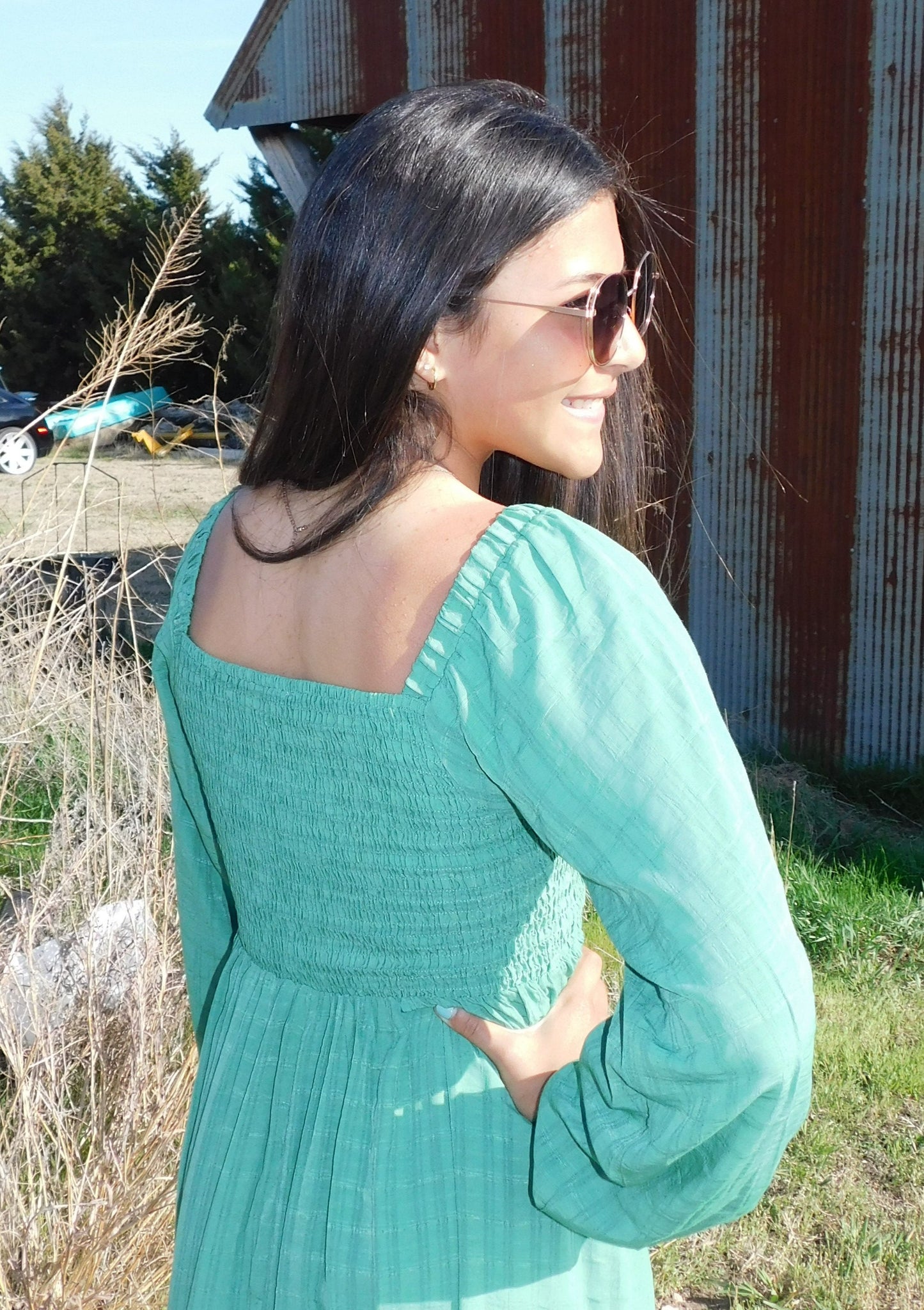 Smocked Mini Dress S-3X