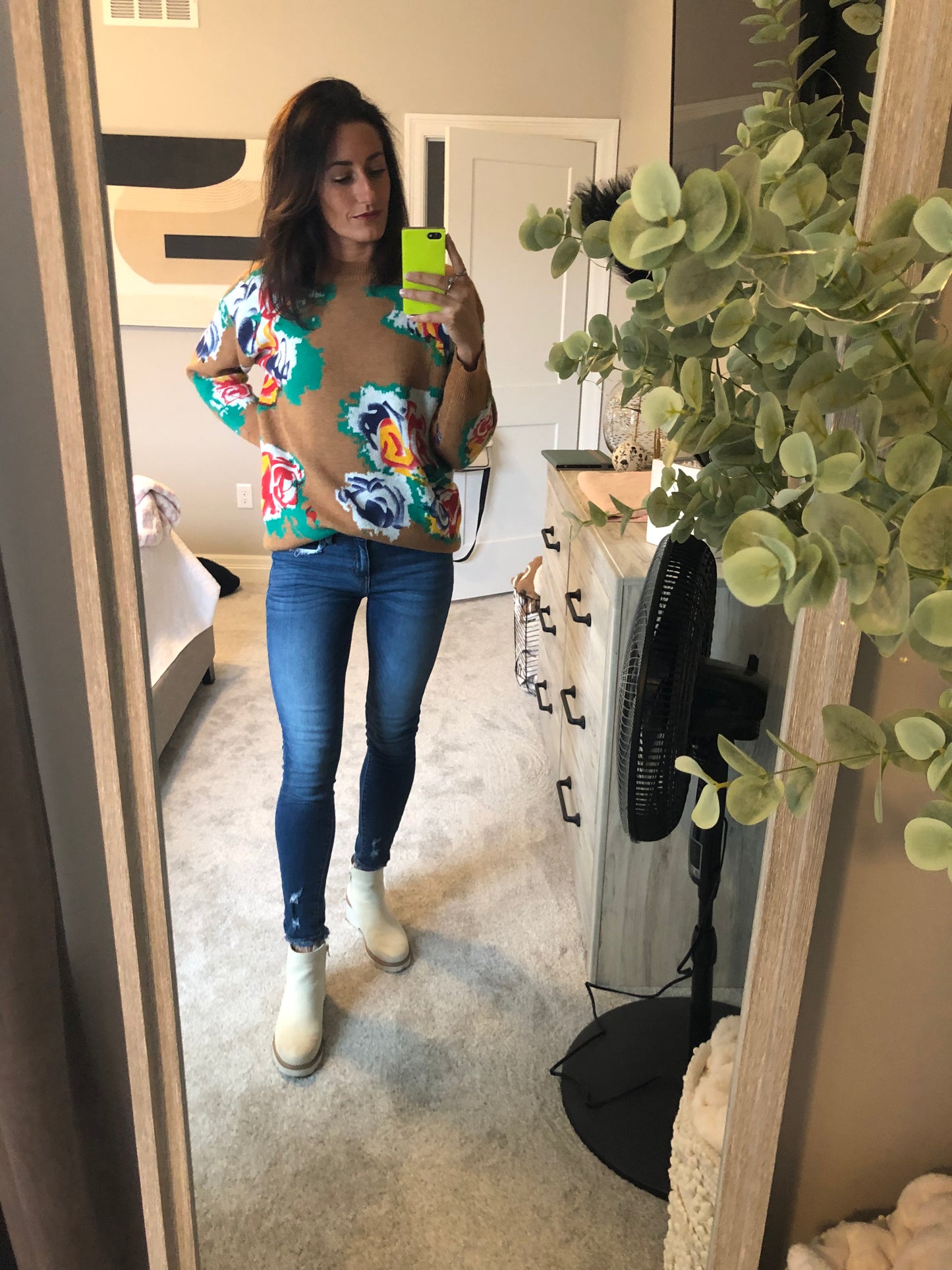 Camel Miss Me Sweater