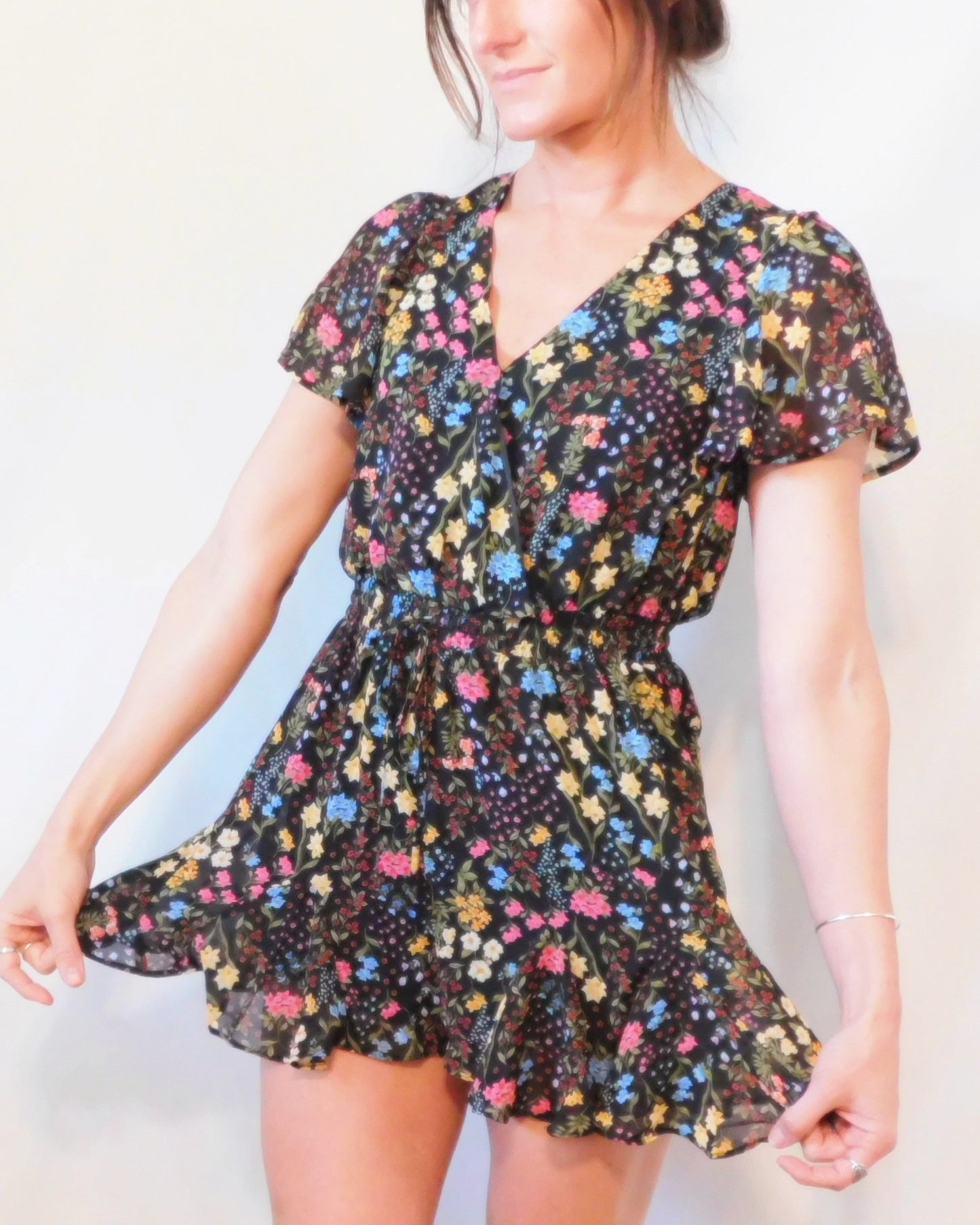 Floral Countryside Romper XS-3X