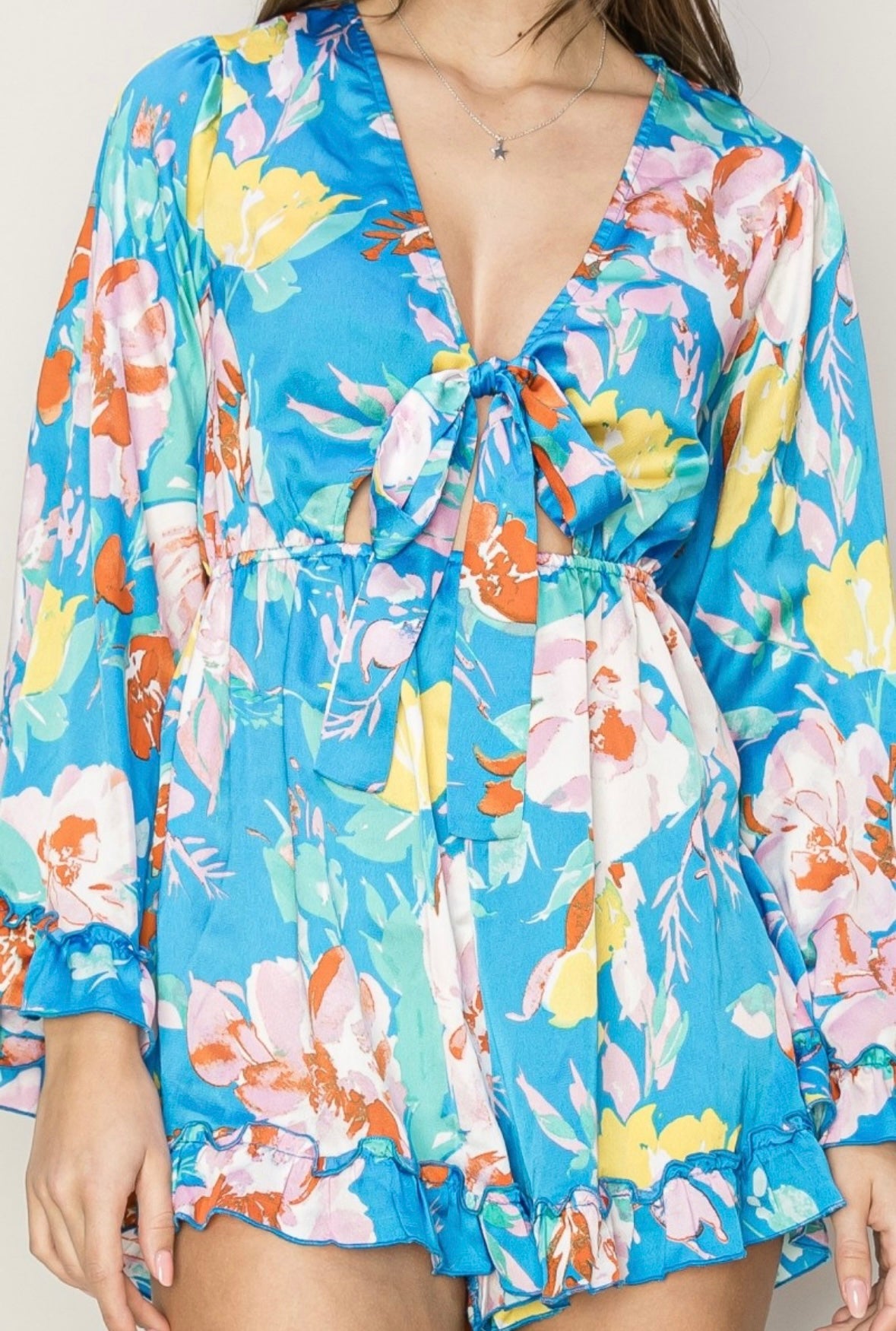 Blue island romper hotsell