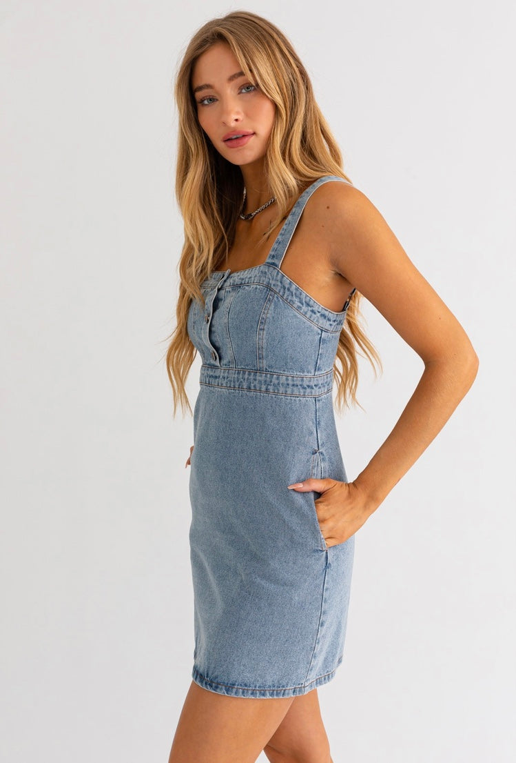 Denim house outlet dress